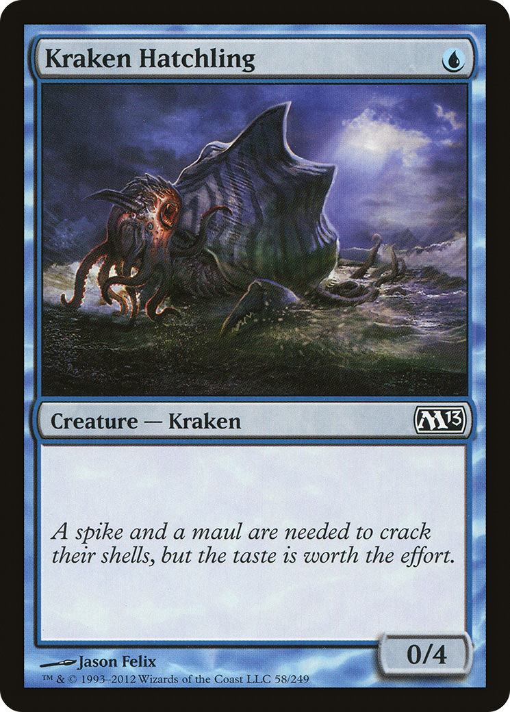 Kraken Hatchling (M13-058) - Magic 2013 Foil