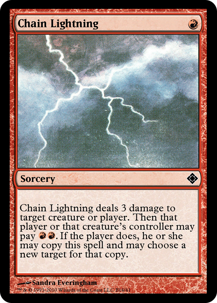 Chain Lightning (TD0-B14) - Magic Online Theme Decks
