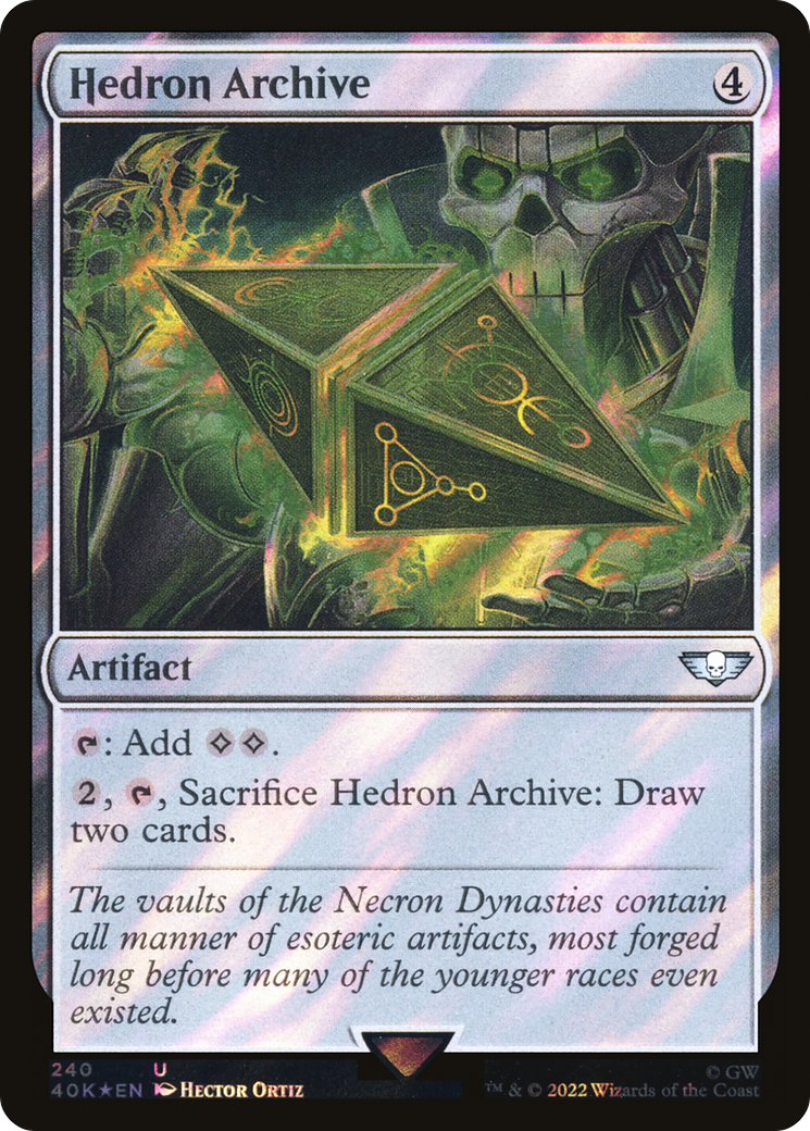 Hedron Archive (Surge Foil) (40K-240★) - Warhammer 40,000 Commander Foil