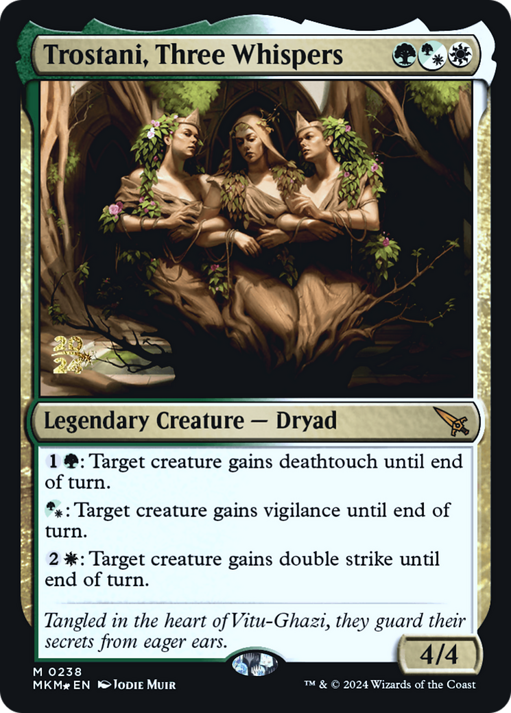 Trostani, Three Whispers (PRE-238S) - Murders at Karlov Manor Promos Foil