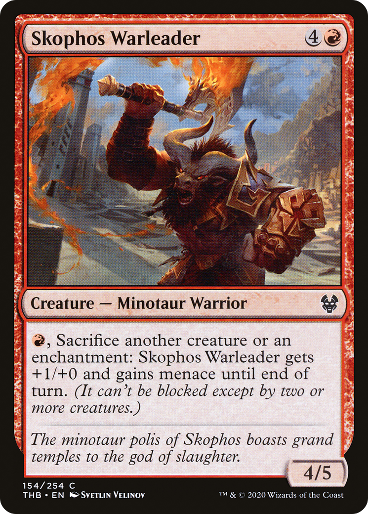 Skophos Warleader⁣ - Theros Beyond Death⁣ (Common)⁣ [154]