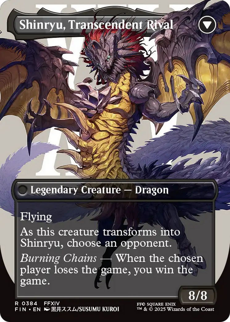 Zenos yae Galvus // Shinryu, Transcendent Rival (FIN-384) - FINAL FANTASY (Borderless) Foil