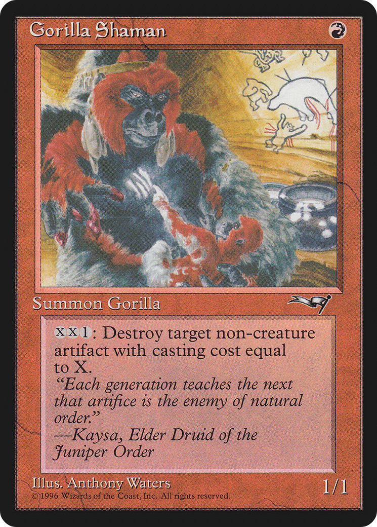 Gorilla Shaman (Holding Baby) (ALL-72B) - Alliances