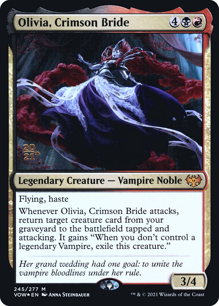 Olivia, Crimson Bride (PRE-245S) - Innistrad: Crimson Vow Promos Foil