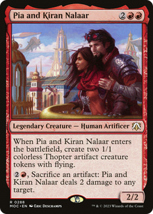 Pia and Kiran Nalaar⁣ - Commander: March of the Machine⁣ (Rare)⁣ [288]