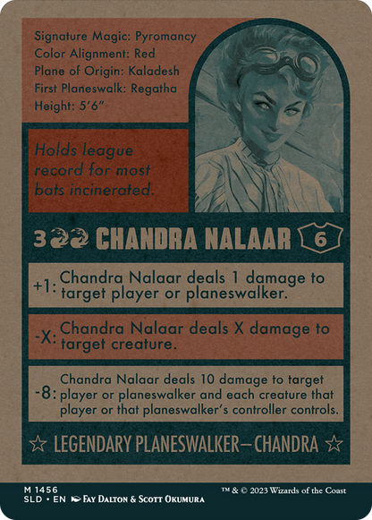 Chandra Nalaar (1456) (SLD-1456) - Secret Lair Drop: (Full Art) (Borderless)