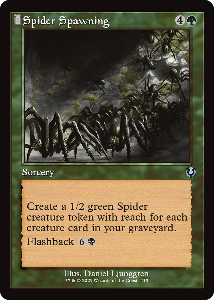 Spider Spawning (INR-419) - Innistrad Remastered: (tombstone) Foil