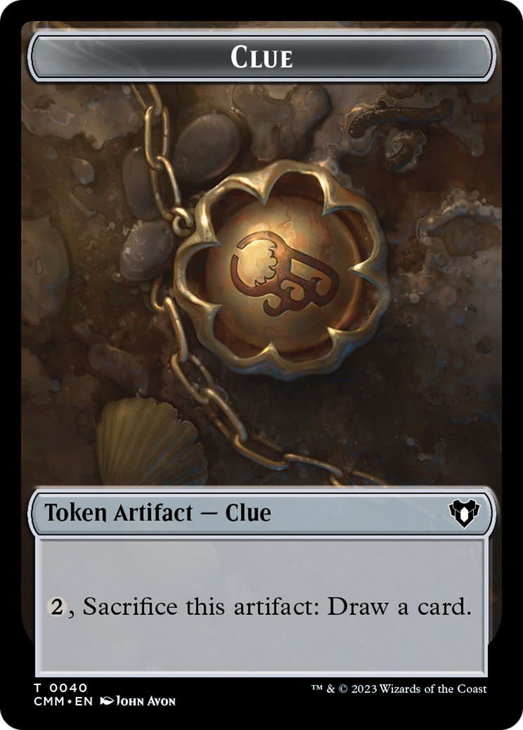 Clue (TCMM-040) - Commander Masters Tokens Foil