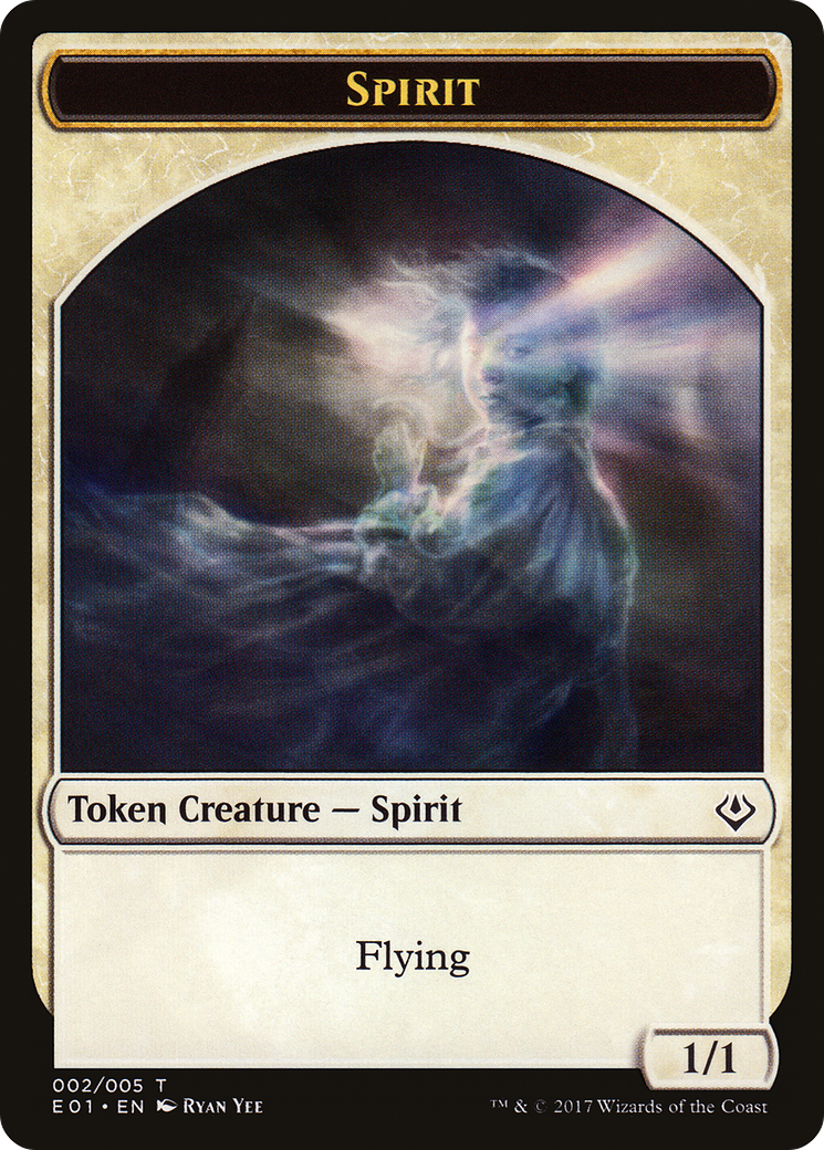 Spirit // Soldier Double-sided Token (AC2-002) - Archenemy: Nicol Bolas Tokens