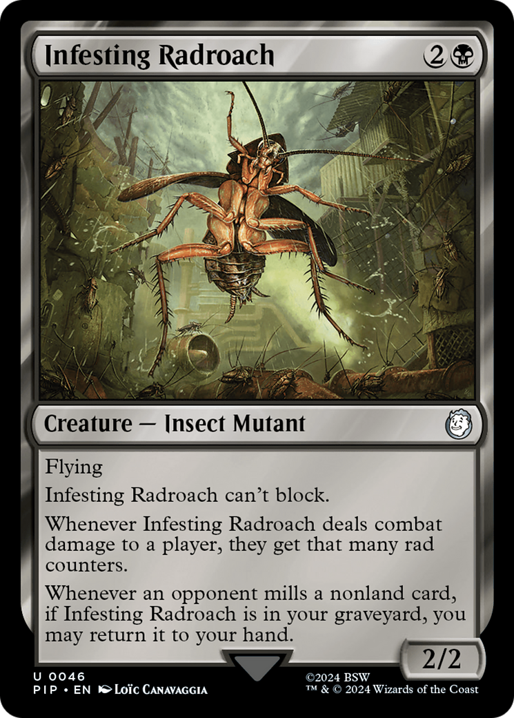 Infesting Radroach⁣ - Universes Beyond: Fallout⁣ (Uncommon)⁣ [46]