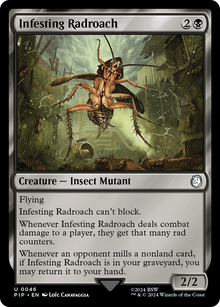 Infesting Radroach⁣ - Universes Beyond: Fallout⁣ (Uncommon)⁣ [46]