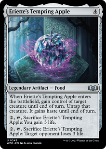 Eriette's Tempting Apple (WOE-245) - Wilds of Eldraine Foil