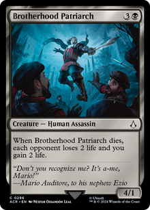 Brotherhood Patriarch⁣ - Universes Beyond: Assassin's Creed: Extras⁣ (Common)⁣ [286]