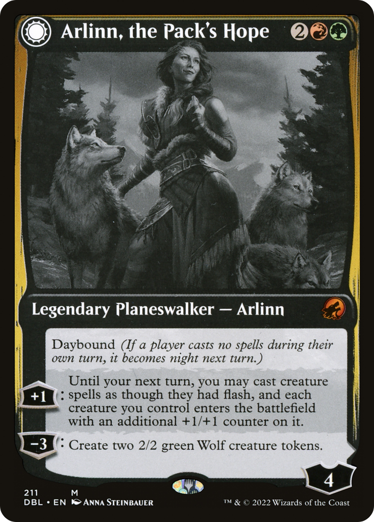 Arlinn, the Pack's Hope (DBL-211) - Innistrad: Double Feature: (Double Faced Transform)