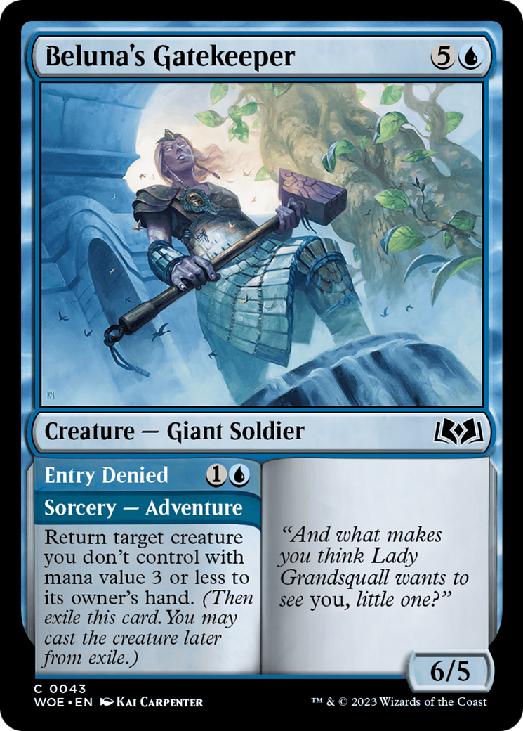 Beluna's Gatekeeper (WOE-043) - Wilds of Eldraine Foil