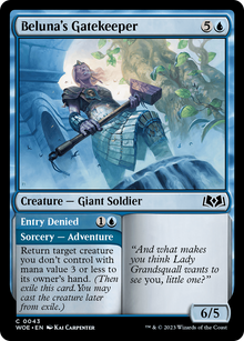 Beluna's Gatekeeper (WOE-043) - Wilds of Eldraine