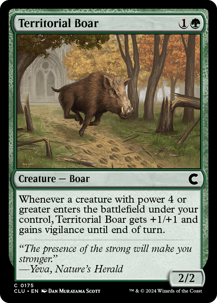 Territorial Boar (CLU-175) - Ravnica: Clue Edition