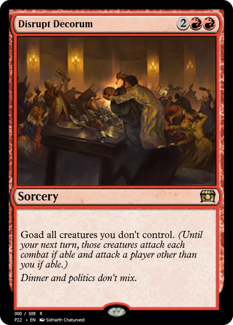 Disrupt Decorum (PZ2-65695) - Treasure Chest Foil