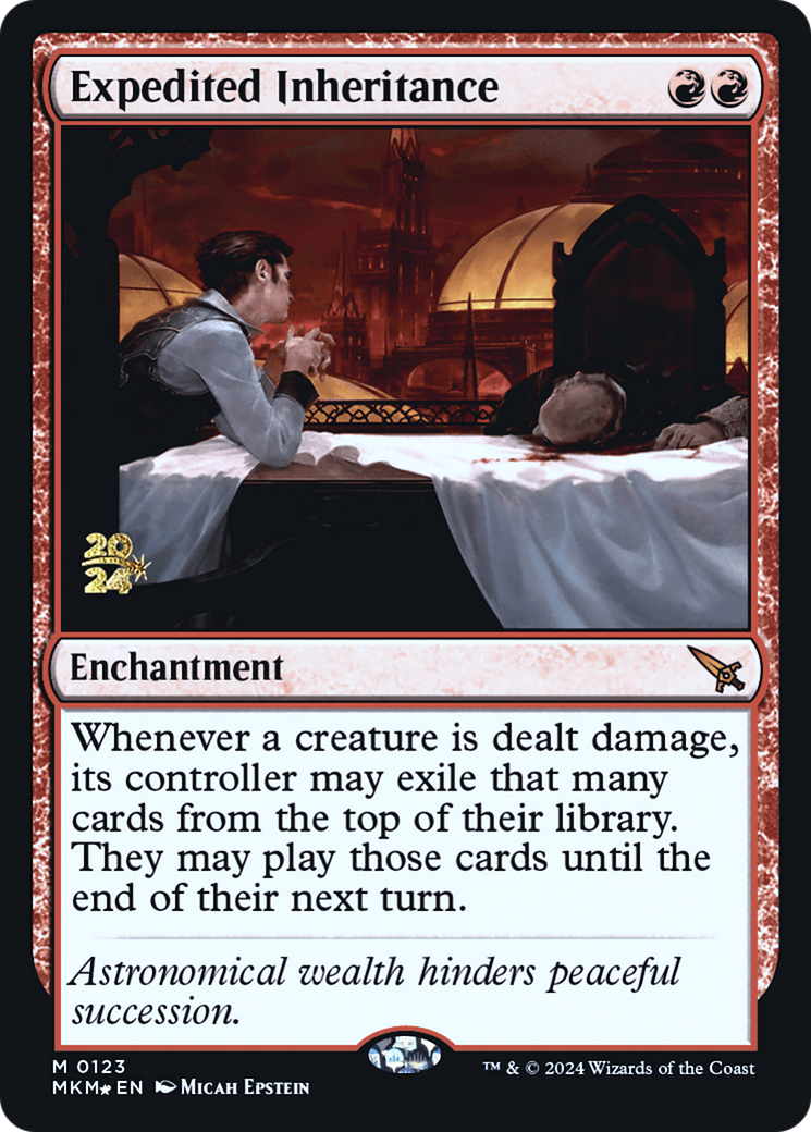 Expedited Inheritance (PRE-123S) - Murders at Karlov Manor Promos Foil
