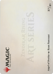 Angel of Destiny // Angel of Destiny (AZNR-037) - Zendikar Rising Art Series (Borderless) Foil