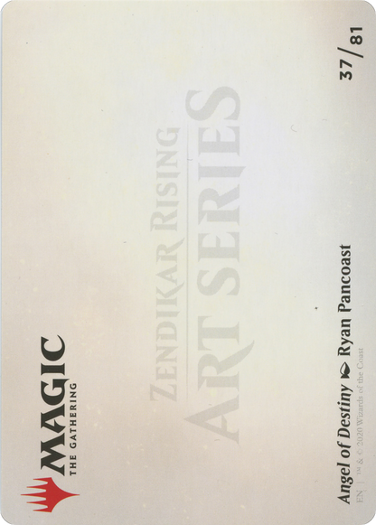 Angel of Destiny // Angel of Destiny (AZNR-037) - Zendikar Rising Art Series (Borderless) Foil