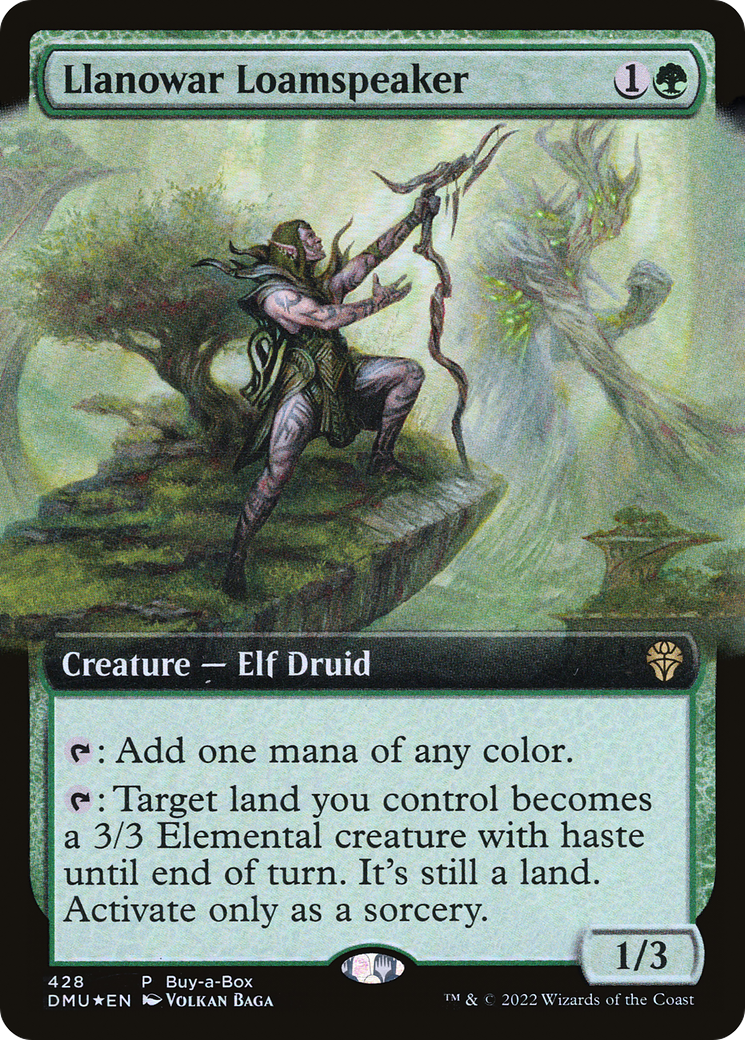 Llanowar Loamspeaker (BABP-428) - Dominaria United: (Extended Art)