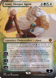 Ajani, Sleeper Agent (375) (DMU-375) - Dominaria United (Borderless) Foil
