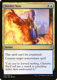 Dovin's Veto (WAR-193) - War of the Spark Foil