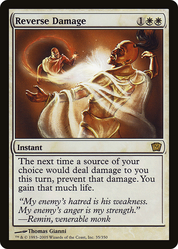 Reverse Damage (9ED-35★) - Ninth Edition Foil
