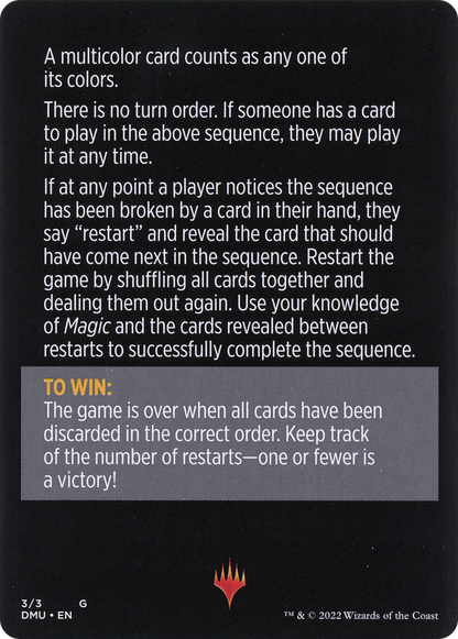 Telepathic Transmission // Telepathic Transmission (cont'd) (MDMU-003) - Dominaria United Minigames