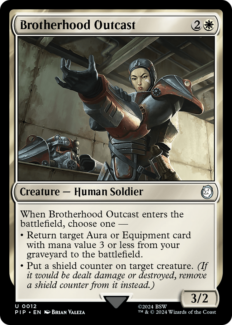 Brotherhood Outcast⁣ - Universes Beyond: Fallout⁣ (Uncommon)⁣ [12]