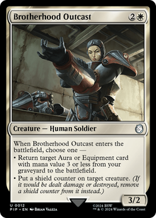 Brotherhood Outcast⁣ - Universes Beyond: Fallout⁣ (Uncommon)⁣ [12]