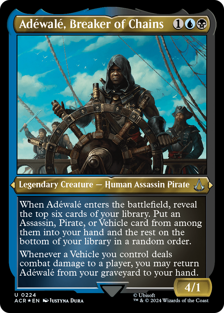 Adéwalé, Breaker of Chains (ACR-224) - Assassin's Creed Etched Foil