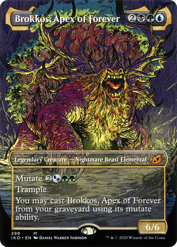 Brokkos, Apex of Forever (Showcase) (IKO-299) - Ikoria: Lair of Behemoths: (Showcase) (Borderless)