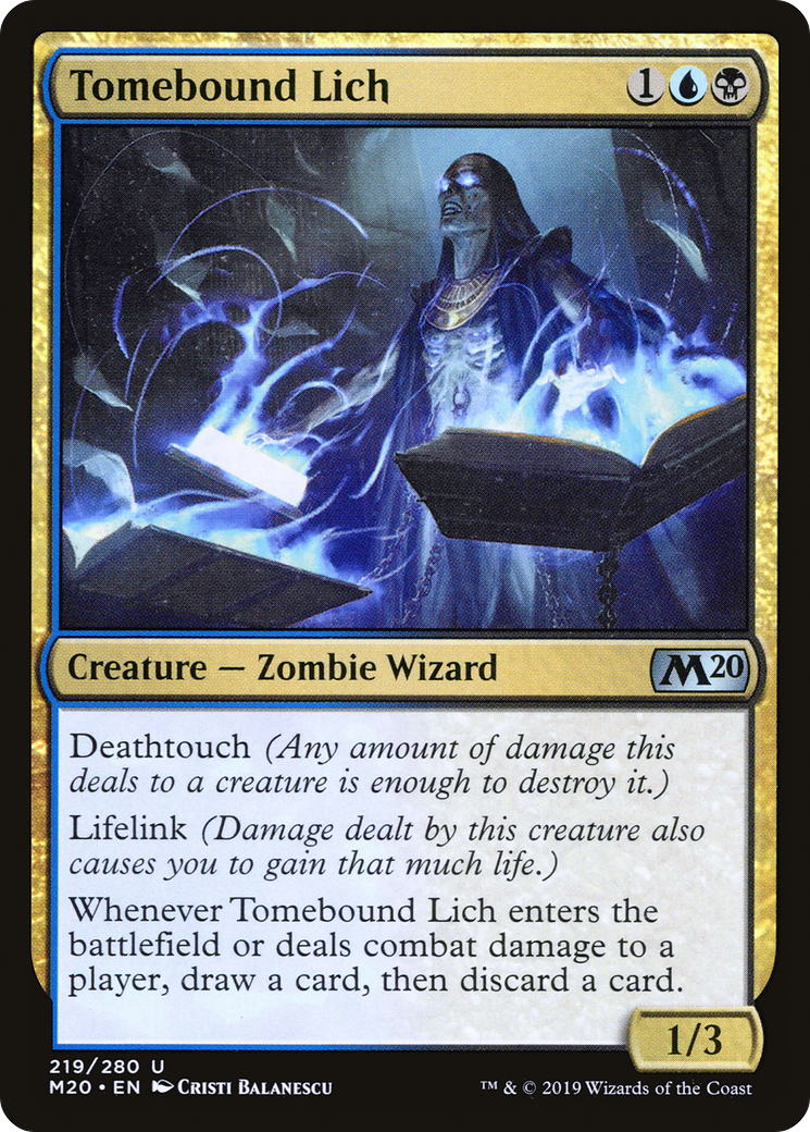 Tomebound Lich⁣ - Core 2020⁣ (Uncommon)⁣ [219]