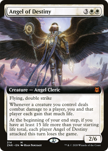 Angel of Destiny (Extended Art) (ZNR-314) - Zendikar Rising: (Extended Art) Foil