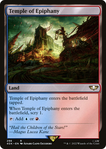 Temple of Epiphany⁣ - Universes Beyond: Warhammer 40,000⁣ (Rare)⁣ [298]