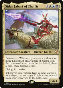 Sidar Jabari of Zhalfir⁣ - Commander: March of the Machine⁣ (Mythic)⁣ [5]