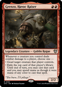 Grenzo, Havoc Raiser⁣ - Commander: Outlaws of Thunder Junction⁣ (Rare)⁣ [168]