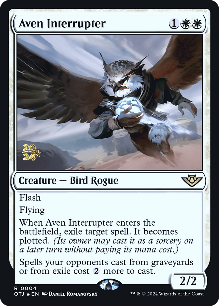 Aven Interrupter (PRE-04S) - Outlaws of Thunder Junction Promos Foil