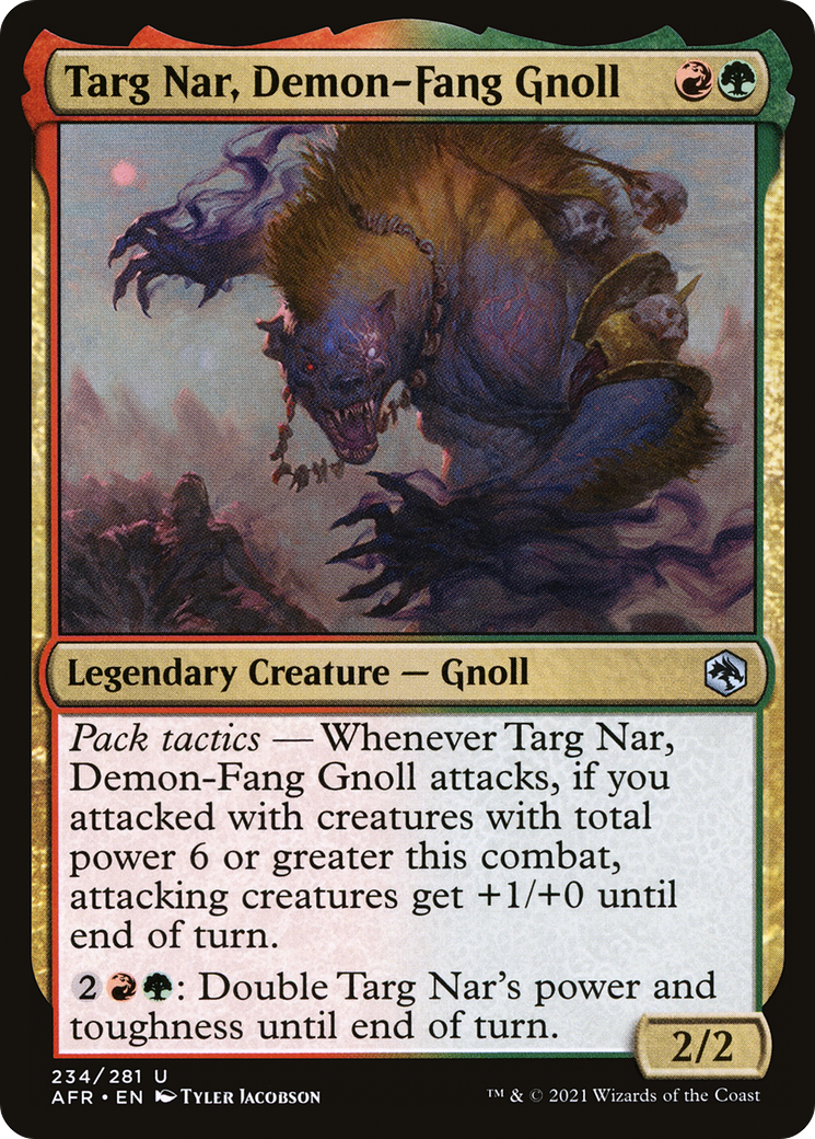 Targ Nar, Demon-Fang Gnoll (AFR-234) - Adventures in the Forgotten Realms