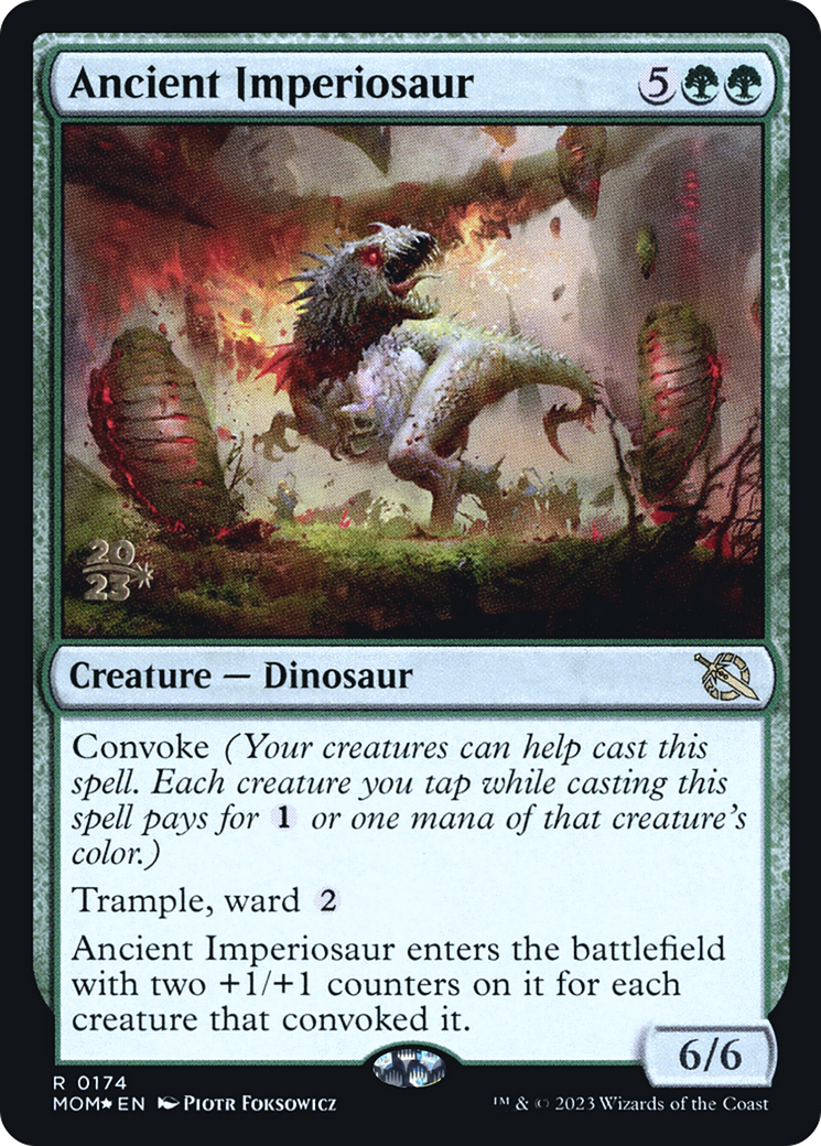 Ancient Imperiosaur (PRE-174S) - March of the Machine Promos Foil