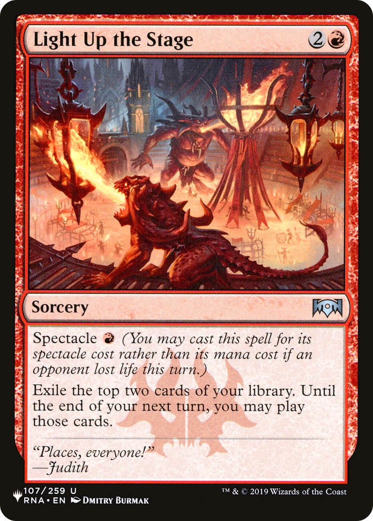 Light Up the Stage (LIST-RNA-107) - The List