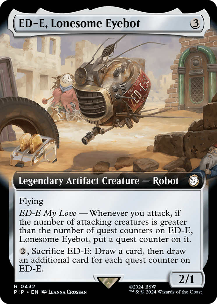 ED-E, Lonesome Eyebot (Extended Art) (PIP-432) - Fallout: (Extended Art) Foil