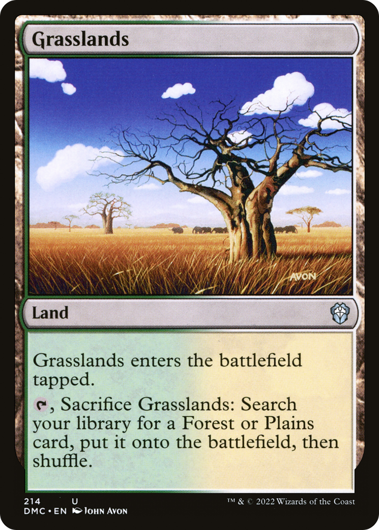 Grasslands⁣ - Commander: Dominaria United⁣ (Uncommon)⁣ [214]