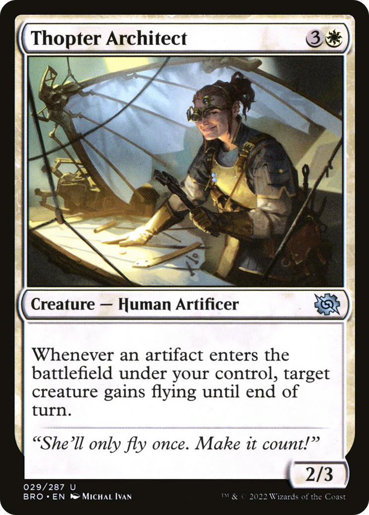 Thopter Architect (BRO-029) - The Brothers' War Foil