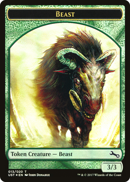 Beast Token (UST-013) - Unstable Tokens Foil
