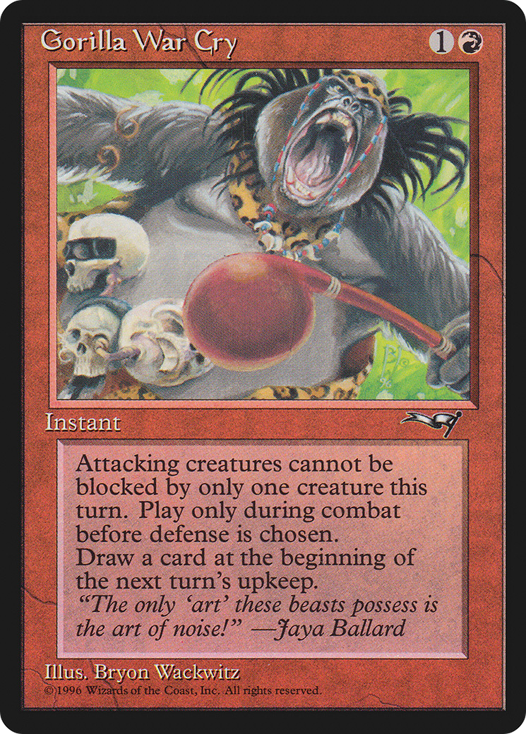 Gorilla War Cry (Red Club) (ALL-73A) - Alliances