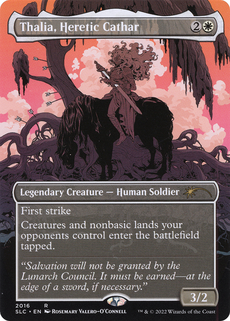 Thalia, Heretic Cathar (SLC-2016) - Secret Lair 30th Anniversary Countdown Kit (Borderless) Foil