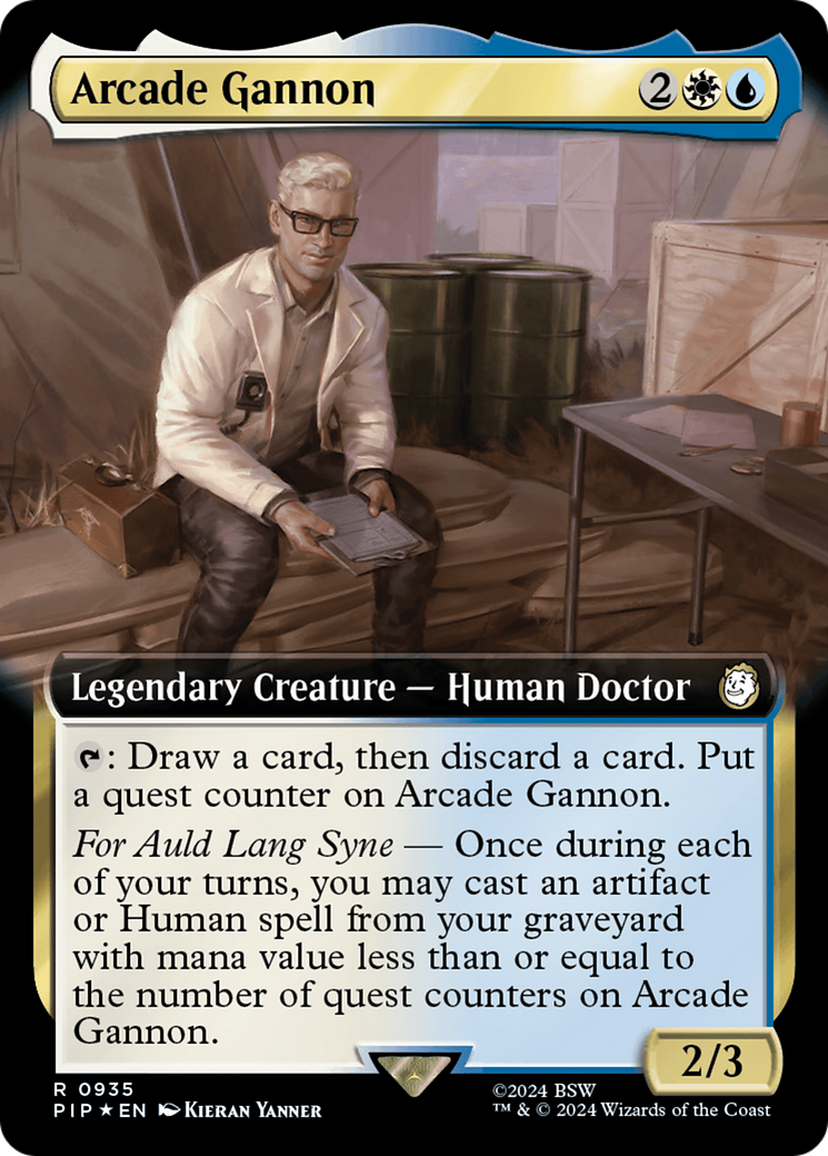 Arcade Gannon (Extended Art) (Surge Foil) (PIP-935) - Fallout: (Extended Art) Foil